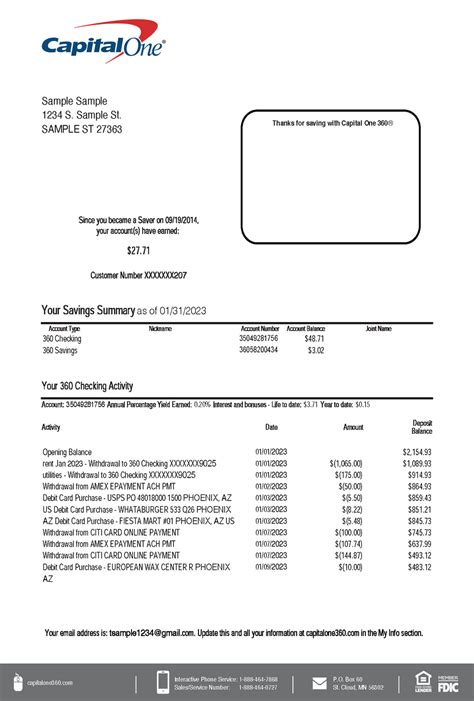 Fully editable adobe acrobat template. . When do capital one bank statements come out